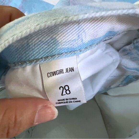 BDG Cowgirl Jeans Renaissance Print Straight Relaxed Size 28 NWT - Picture 10 of 12